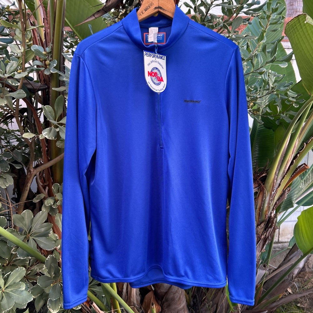 Vintage 2000s Performance USA Cycling Blue 1/4 Zip Jersey Men’s XL NWT